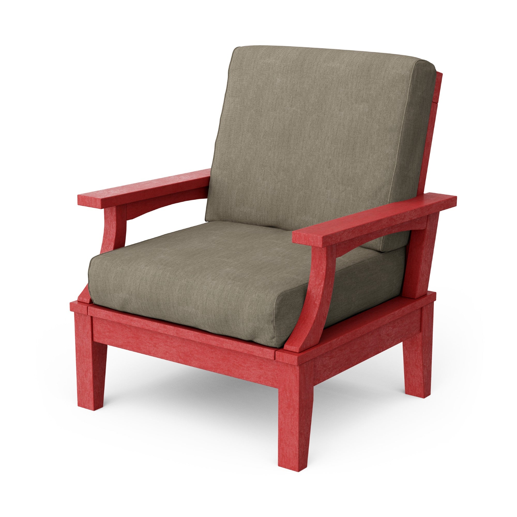 Heritage Deep Seating Patio Chair with Weather-Resistant Cushions - Outdoor Lounge Furniture for Garden, Poolside & Backyard Relaxation
