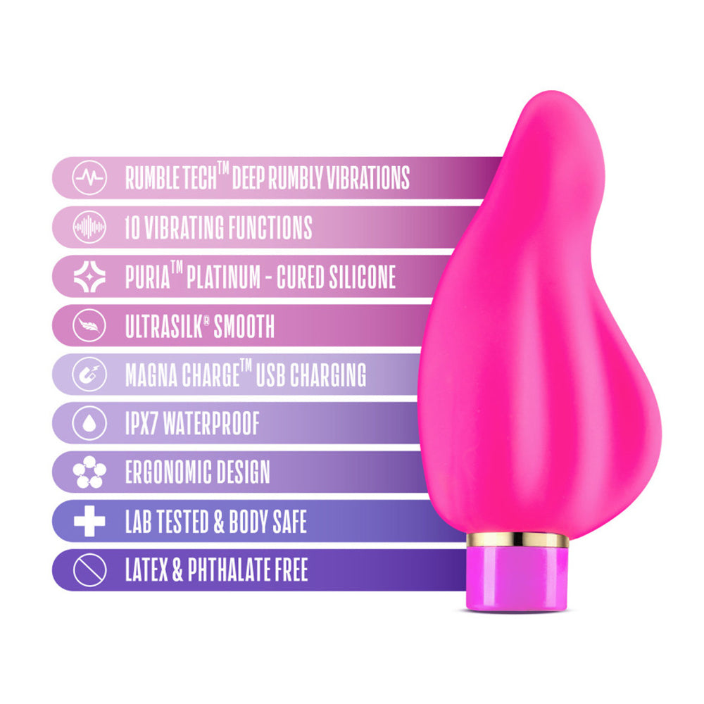Aria Epic AF Ergonomic Curved Silicone Finger Vibrator - Waterproof & Rechargeable for Sensual Massage & Intimate Pleasure - Perfect for Couples & Solo Play