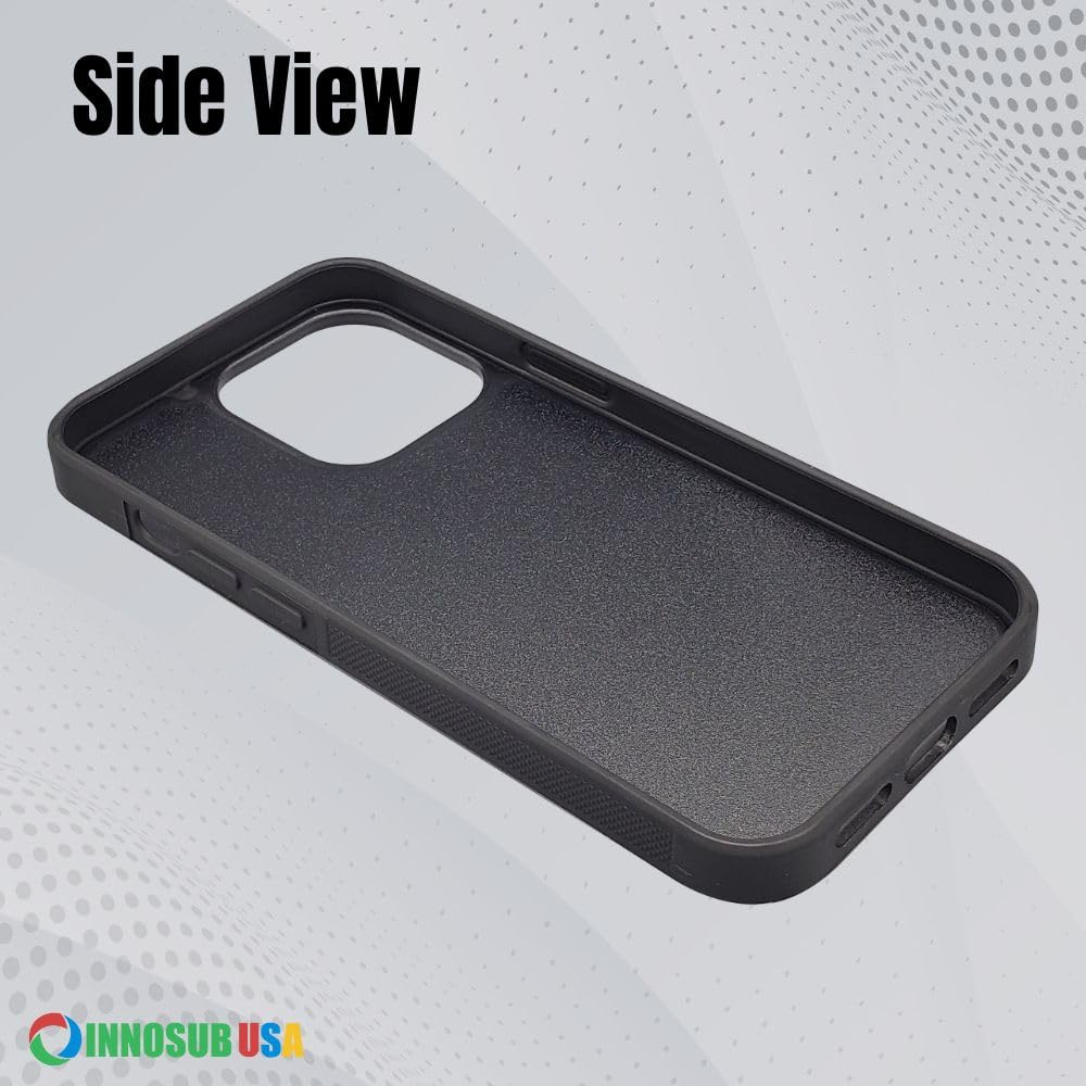 10 Pack Sublimation Phone Cases for iPhone 13 Pro MAX - Blank Rubber Black Dye-Sublimation Covers with Aluminum Inserts | Printable Phone Case Blanks for DIY Customization, Personalized Gifts & Small Business Merchandise