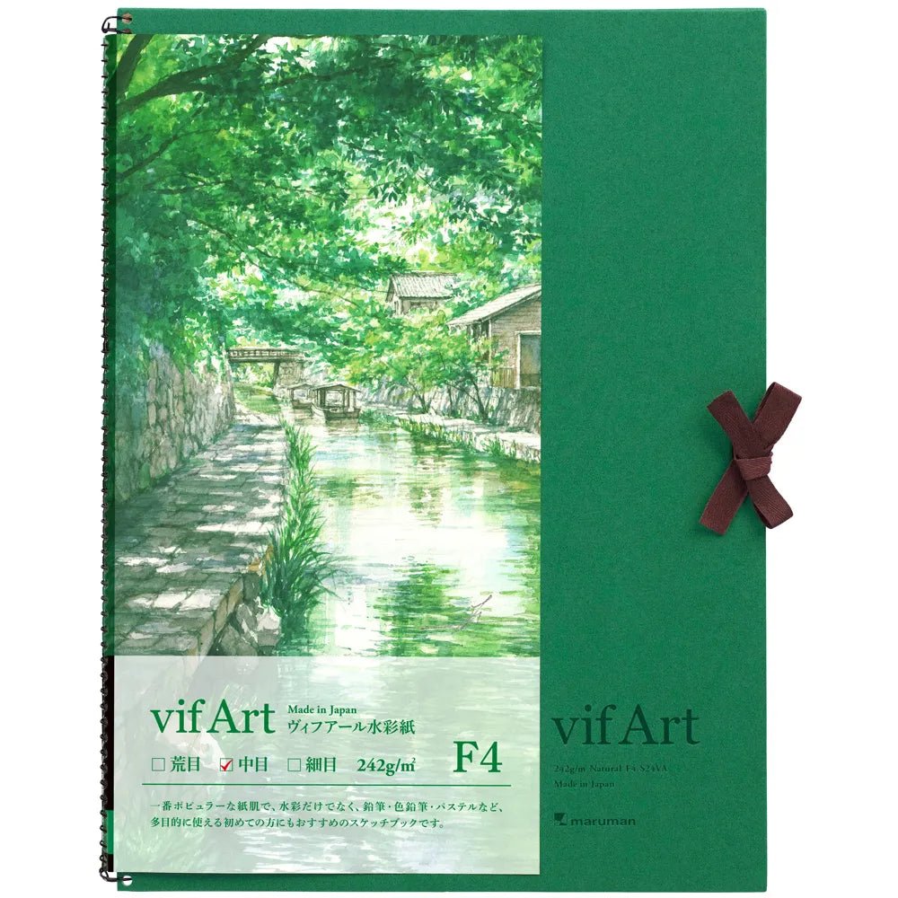 Premium Vif Art Watercolor Sketchbook - 100% Cotton Paper, Acid-Free, 300gsm - Perfect for Artists, Travelers & Students - Ideal for Watercolor Painting, Sketching & Mixed Media Art