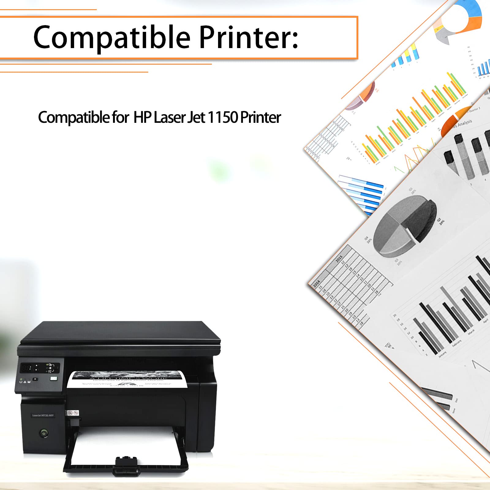 HP 24A Q2624A Compatible Toner Cartridge Replacement (2-Pack) - Works with LaserJet 1150 Printer - High Yield Black Ink for Office & Home Printing