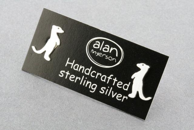 Meerkat Stud Earrings - Sterling Silver Jewelry for Women - Perfect for Casual Wear, Parties & Gifts