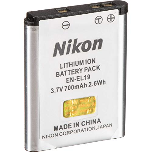 Nikon EN-EL19 Rechargeable Lithium-Ion Battery for Nikon Coolpix Cameras - Perfect for Travel Photography & Outdoor Adventures
