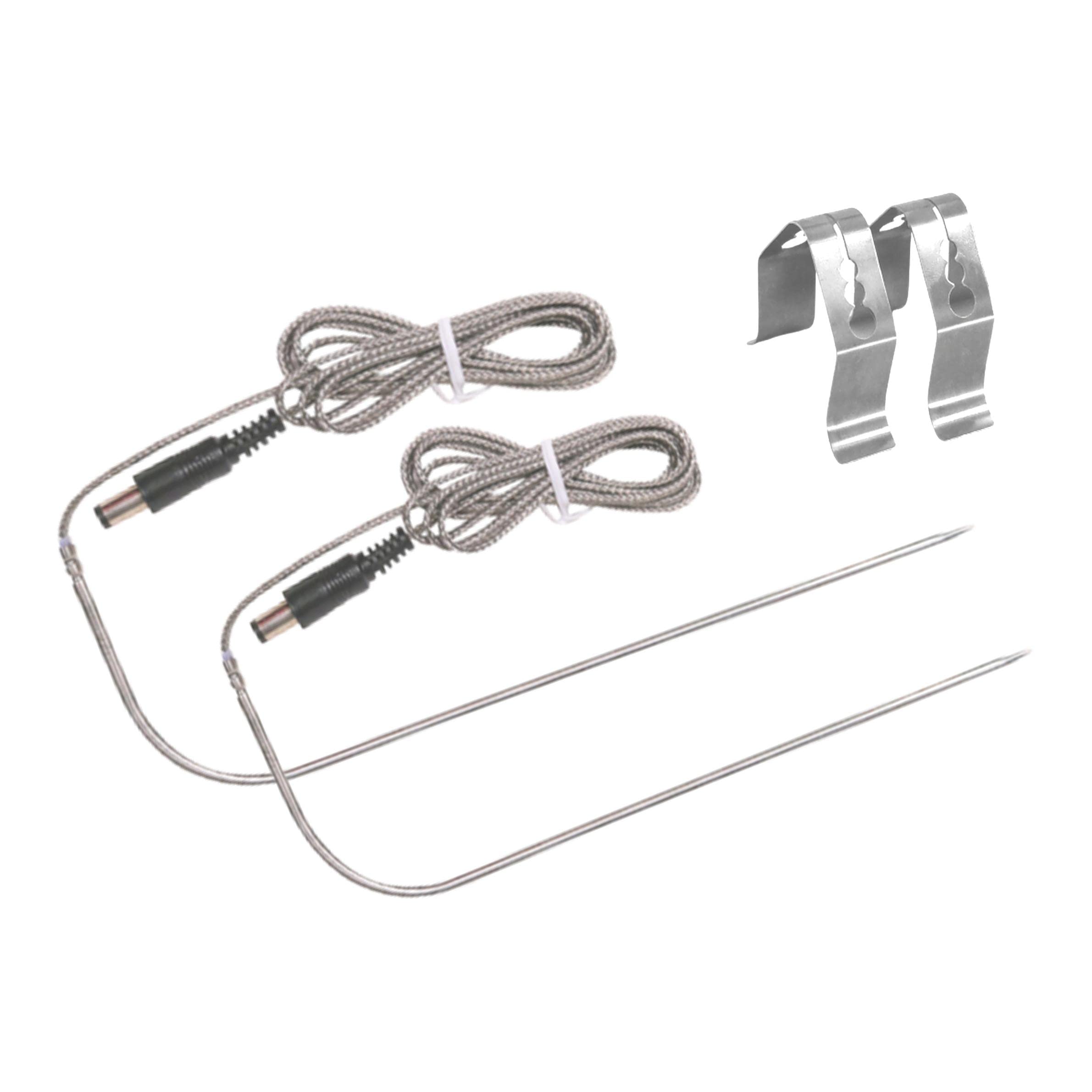 Rec Tec RT-1250 RT-700 RT-590 RT-B380 Bullseye Replacement Meat Probe Thermometer - 2 Pack BBQ Grill Accessories for Wood Pellet Smokers | Perfect for Grilling, Smoking, and Monitoring Meat Temperature
