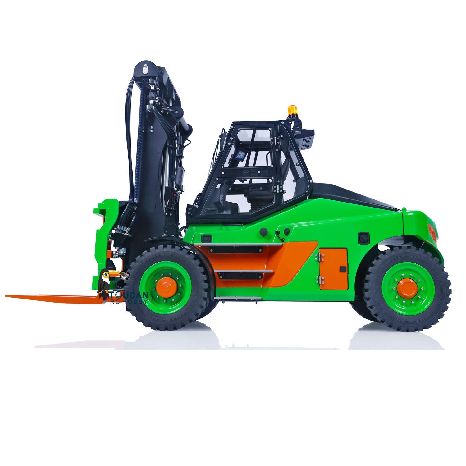 1:14 LESU LD160S Metal Hydraulic RC Forklift Truck - Remote Control Car with Sound & Light System, ESC, Servo - DIY Hobby Model for Indoor Play, Construction Site Simulation, and Collector's Display