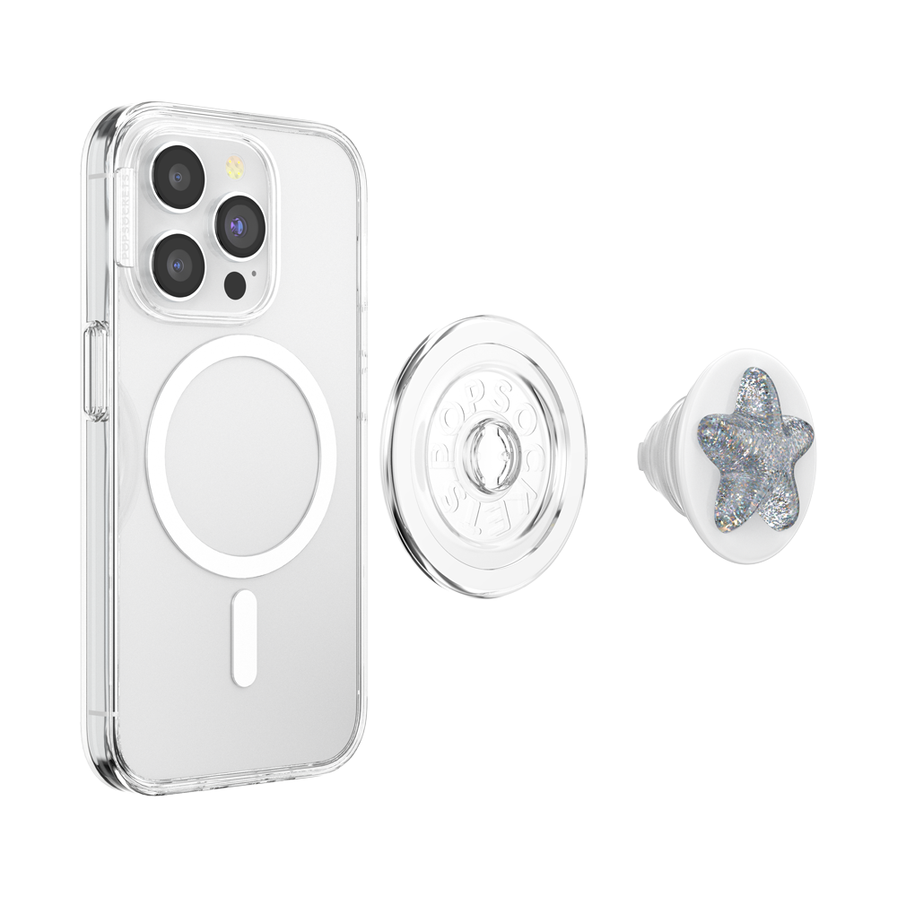 Space Age Bonbon Star PopGrip for MagSafe - Stylish Phone Grip & Stand for iPhone 12/13/14 - Perfect for Selfies, Gaming, and Hands-Free Use