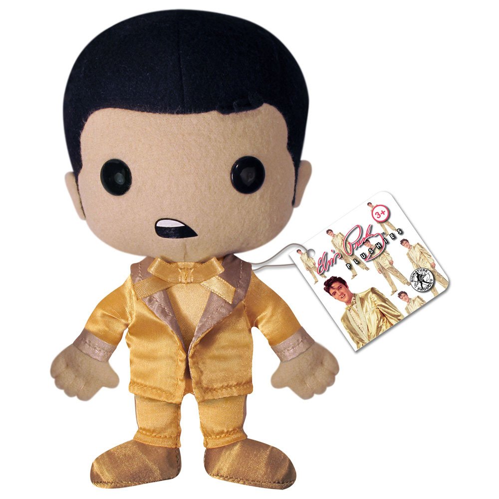 Funko Elvis Gold Suit Plush Stuffed Toy - Official Collectible for Elvis Fans, Gift for Music Lovers, Perfect for Bedroom Decor & Pop Culture Collections