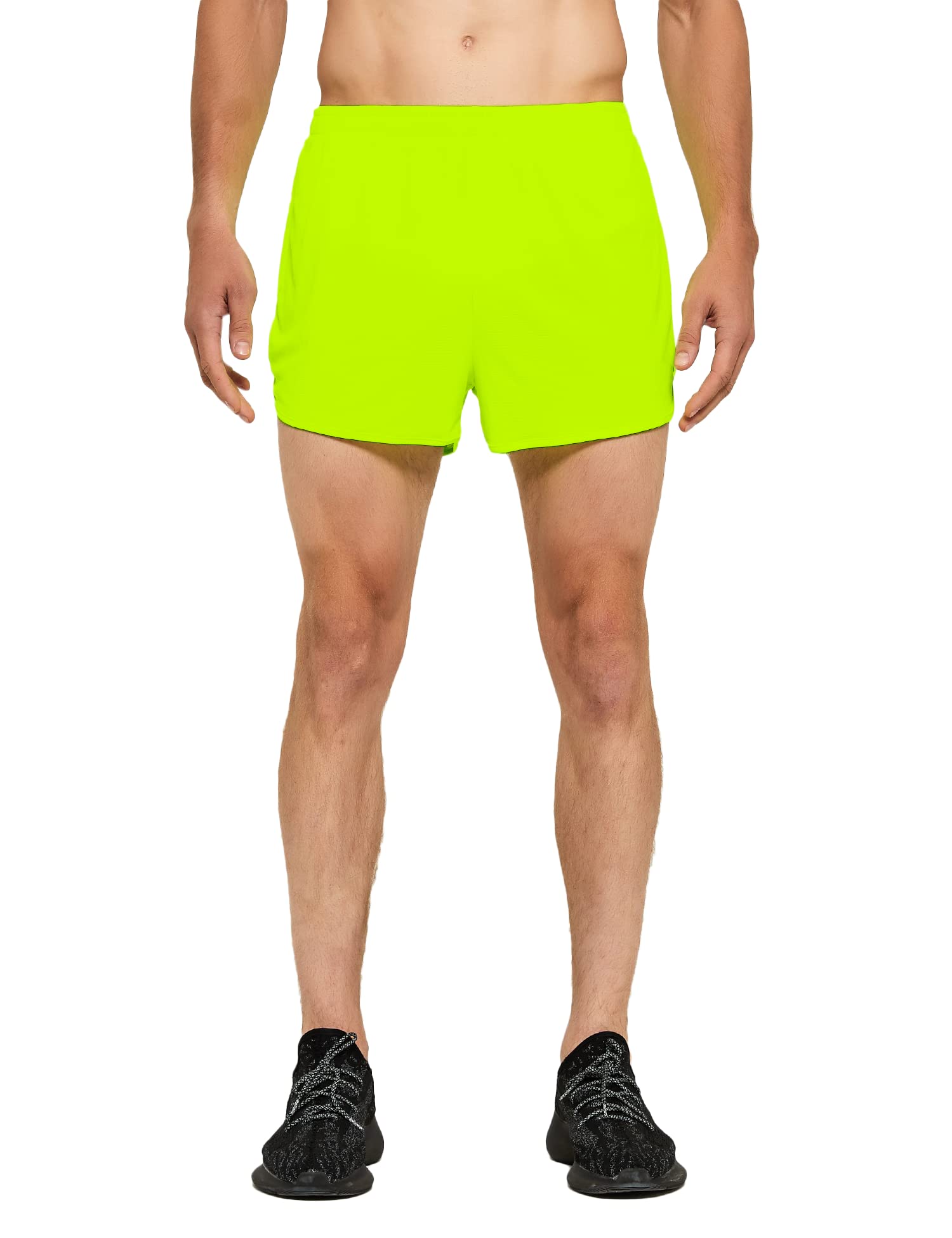 DEMOZU Men's 3 Inch Running Shorts - Quick Dry Athletic Gym Shorts with Liner for Marathon, Workout & Training - Perfect for Jogging, Fitness & Outdoor Sports