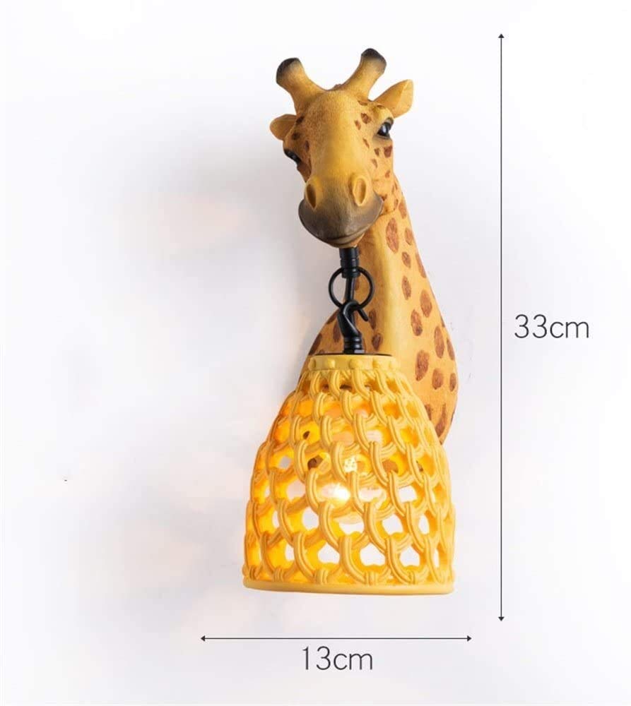 Modern Minimalist Giraffe Head Table Lamp - Nordic Style Bedside Night Light for Nursery, Kids Room & Bedroom Decor - Creative Animal-Themed Wall Lighting for Cozy Ambiance