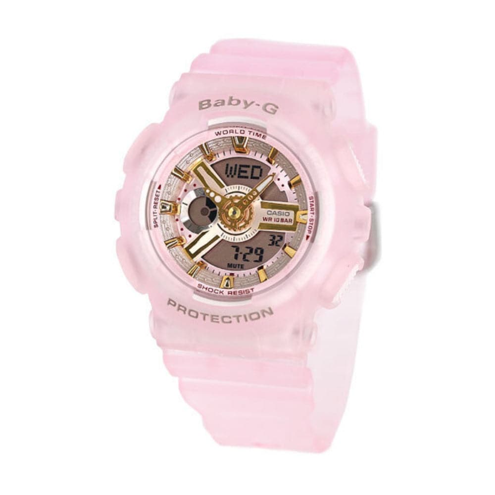 CASIO BABY-G BA-110SC-4ADR Women's Digital Sport Watch - Shock Resistant, Water Resistant for Swimming, Running & Outdoor Activities