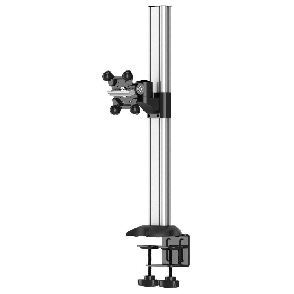 Adjustable Single Monitor Stand for Apple iMac & MacBook - Ergonomic Desk Mount with Height & Tilt Adjustment - Perfect for Home Office, Gaming & Workspace Setup