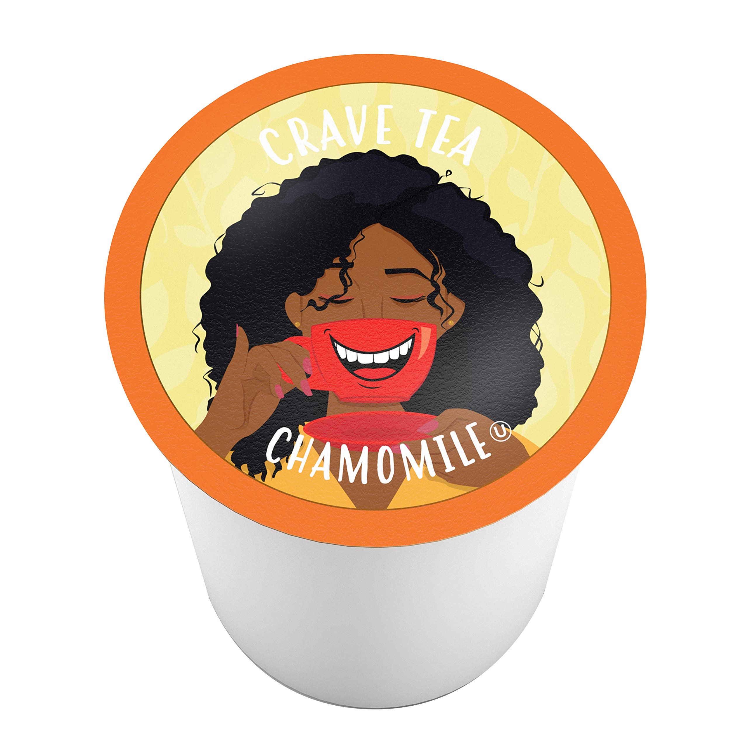 Organic Chamomile Tea Pods for Keurig K Cup Brewers - 100 Count Herbal Relaxation Tea - Perfect for Stress Relief & Bedtime Relaxation