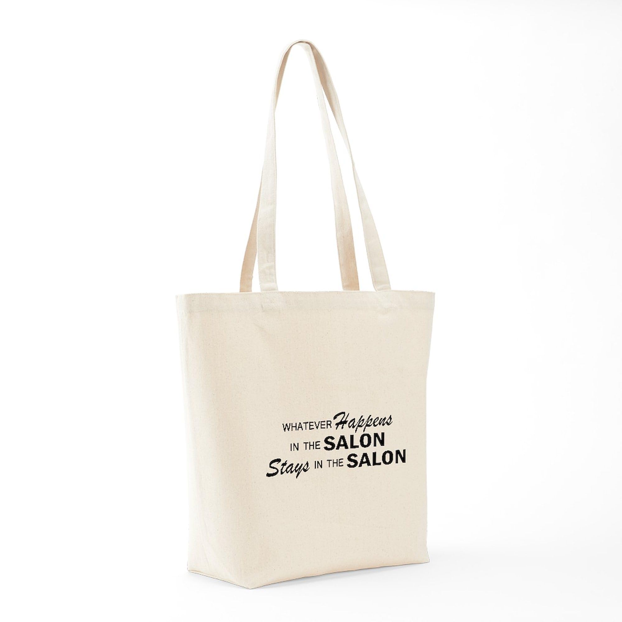 Stylish Natural Canvas Tote Bag - Reusable Shopping & Salon Carryall | Perfect for Groceries, Beach Trips & Everyday Use