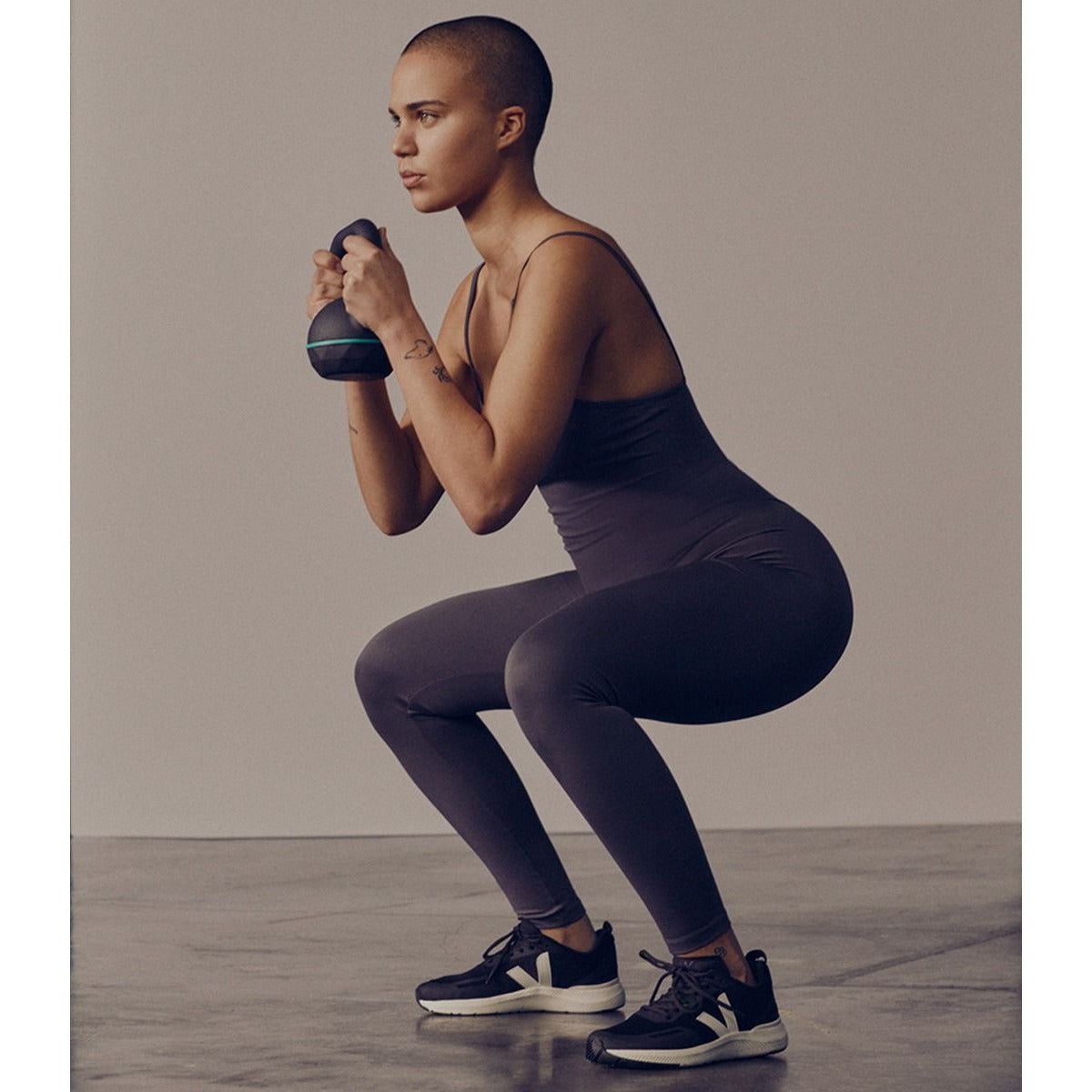 Veja Women's Impala Engineered Mesh Sneakers in Black Cream | Vegan Eco-Friendly Running Shoes for Women | Perfect for Gym, Workout & Casual Wear