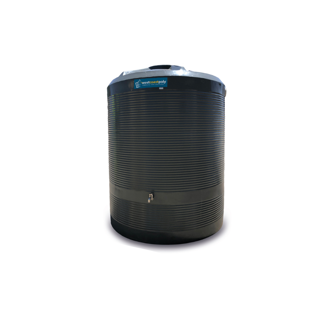 2500LTR Corrugated Round Poly Water Tank - Durable & Lightweight for Farm, Ranch, or Home Use | Free Delivery Within 800km of Perth (WA)