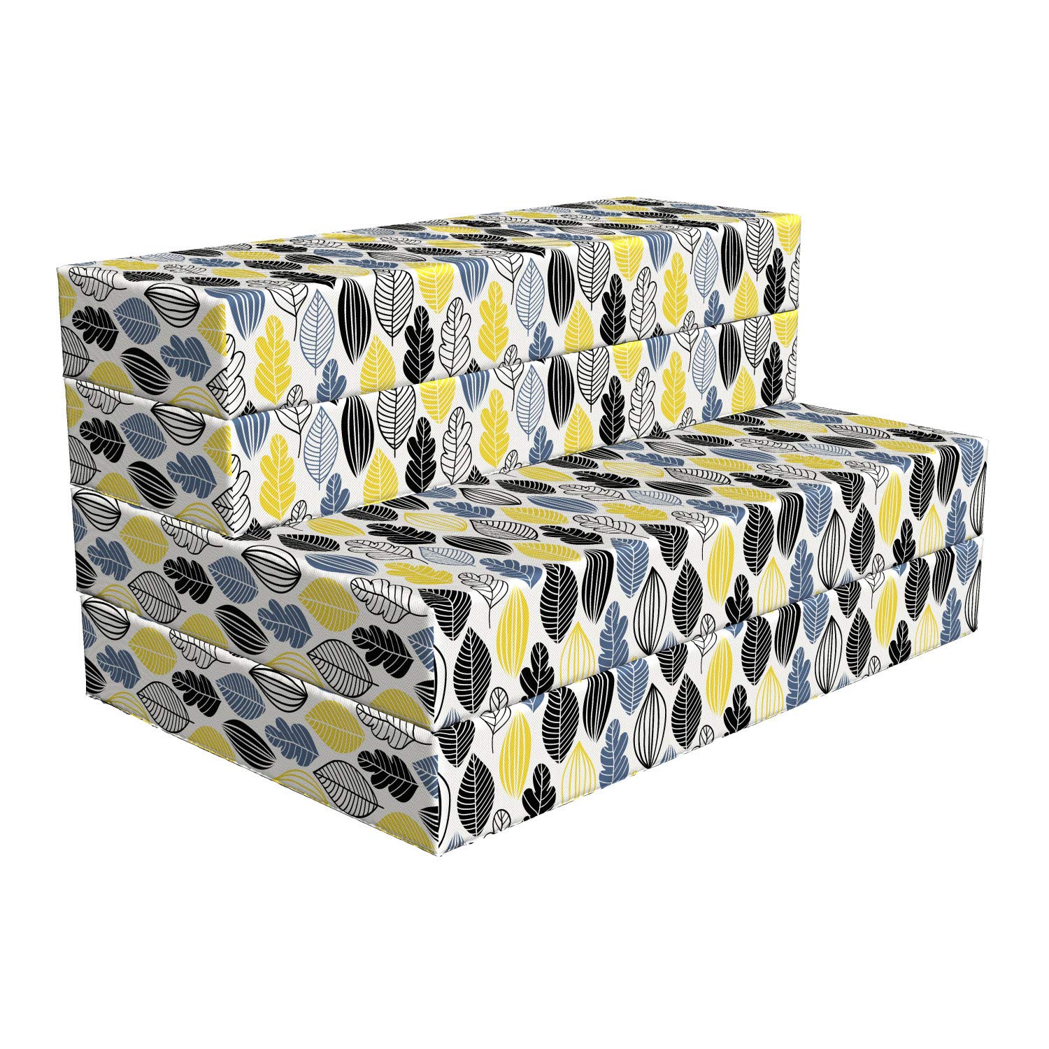 Ambesonne Autumn Foldable Mattress - Abstract Leaves Design, 74.8