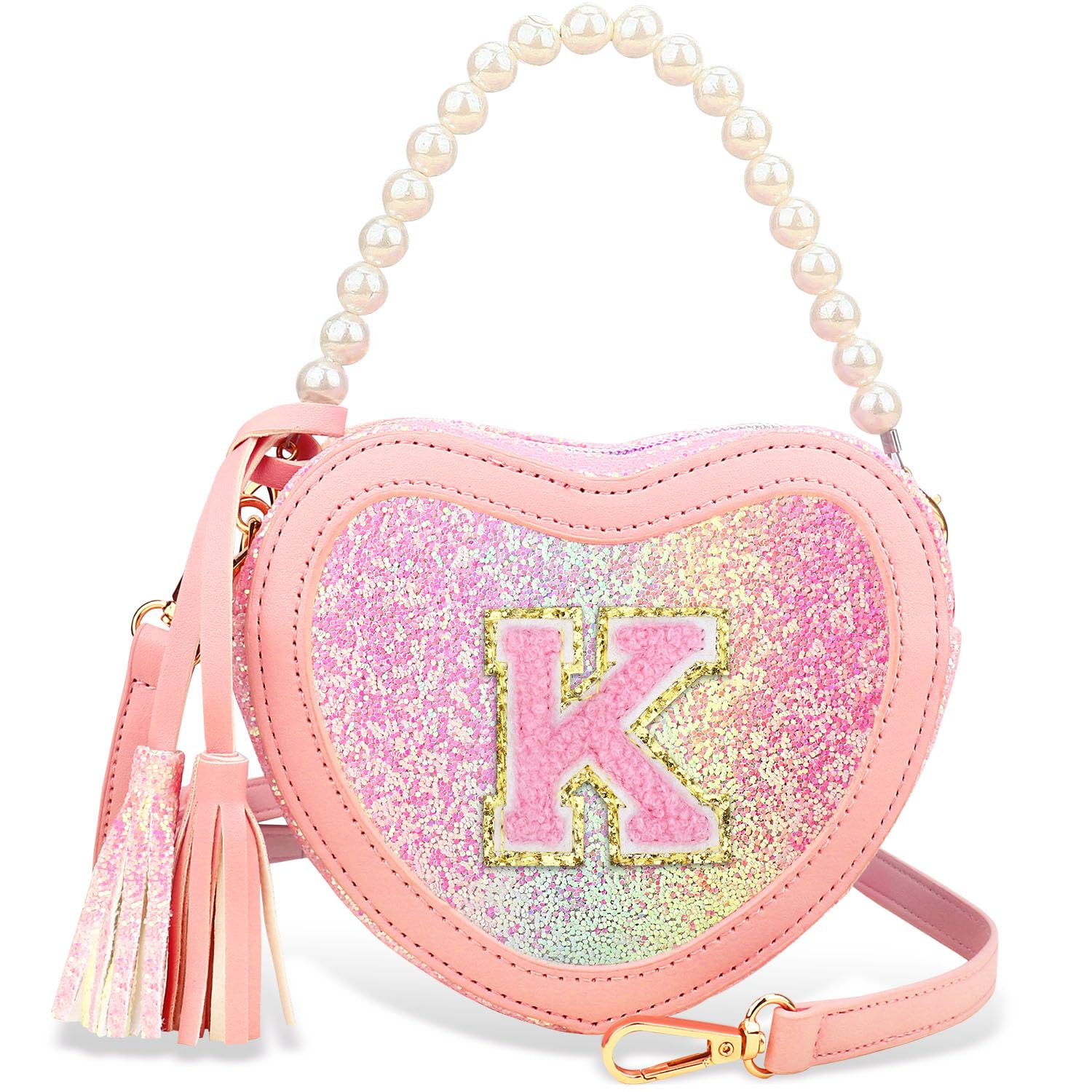 Cute Heart-Shaped Crossbody Bag for Toddler Girls - Perfect Birthday Gift, Kids Purse with Adjustable Strap for Play & Dress-Up | Ideal for Parties, School & Pretend Play