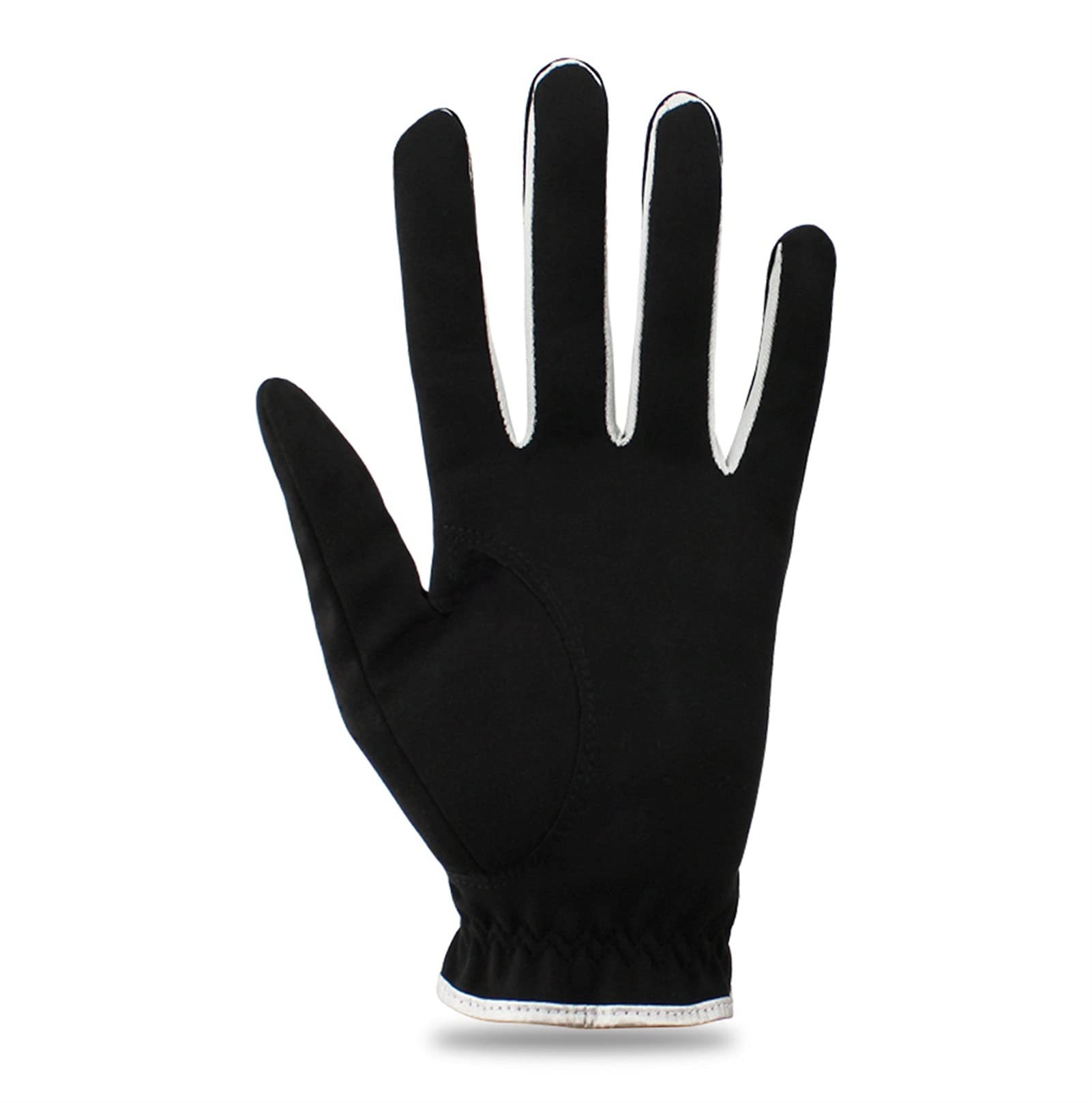 Premium Men's Golf Gloves - 1-Pack Left/Right Hand Microfiber Breathable Non-Slip Gloves (Black) - Perfect for Driving Range, Tournaments & Casual Golfing