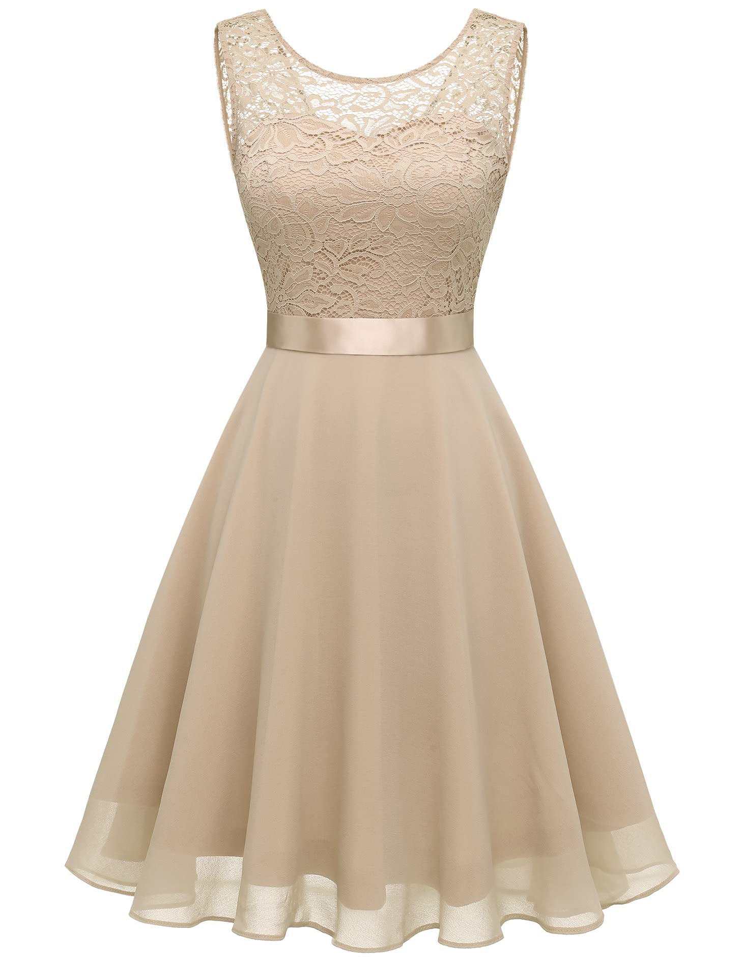 BeryLove Women's Short Prom Dress Lace Wedding Guest Cocktail Party Bridesmaid Formal Dress - Elegant & Flirty for Evening Events, Homecoming, Banquets & Special Occasions