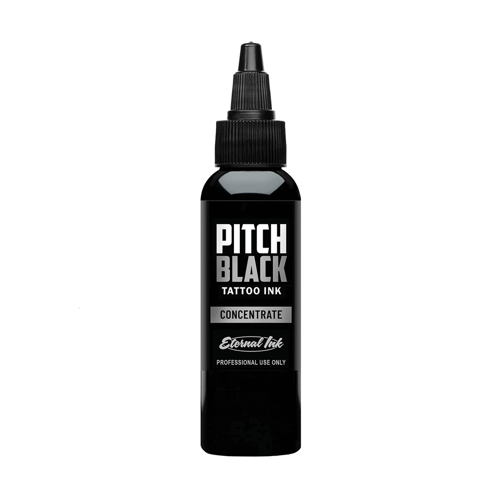 Pitch Black Concentrate Eternal Ink - Premium Tattoo Ink for Professional Artists | Long-Lasting & Vibrant Color | Ideal for Tattooing, Body Art & Permanent Makeup