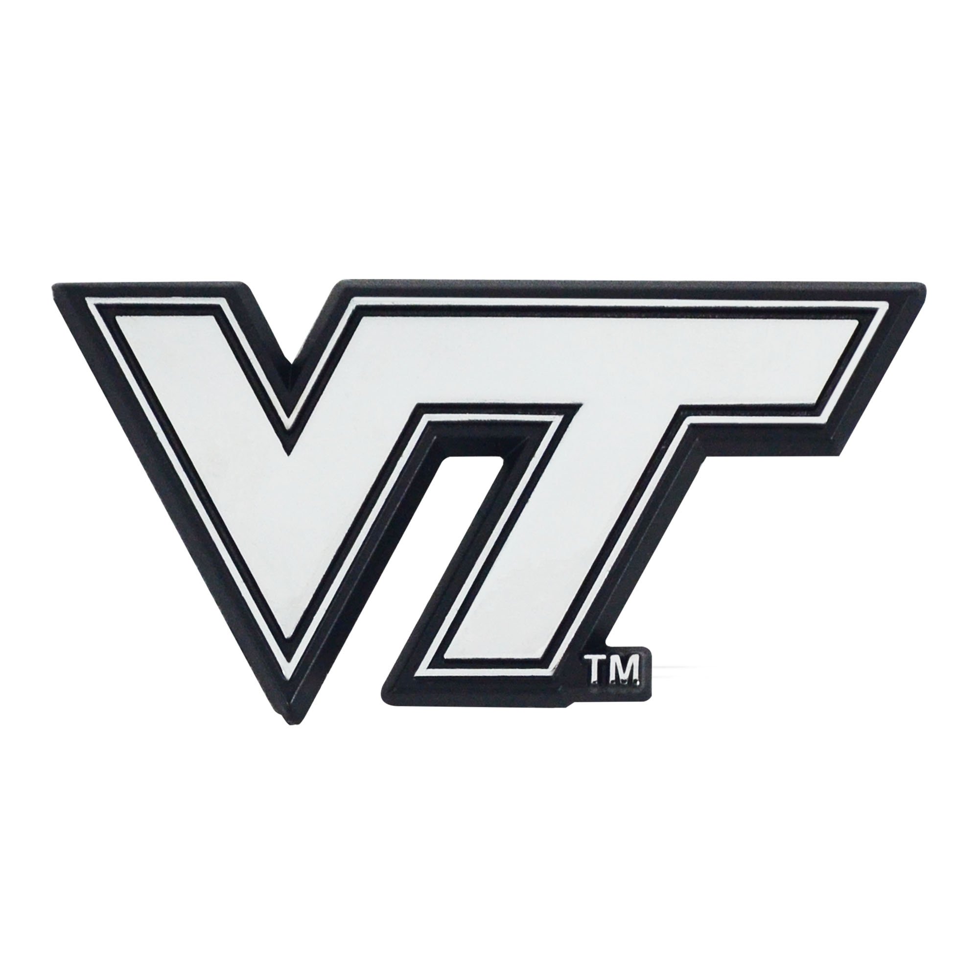 FANMATS NCAA Men's Chrome Emblem Car Decal - Premium Metal Logo Badge for Cars, Trucks & Laptops - Show Team Spirit at Games, Tailgates & Work