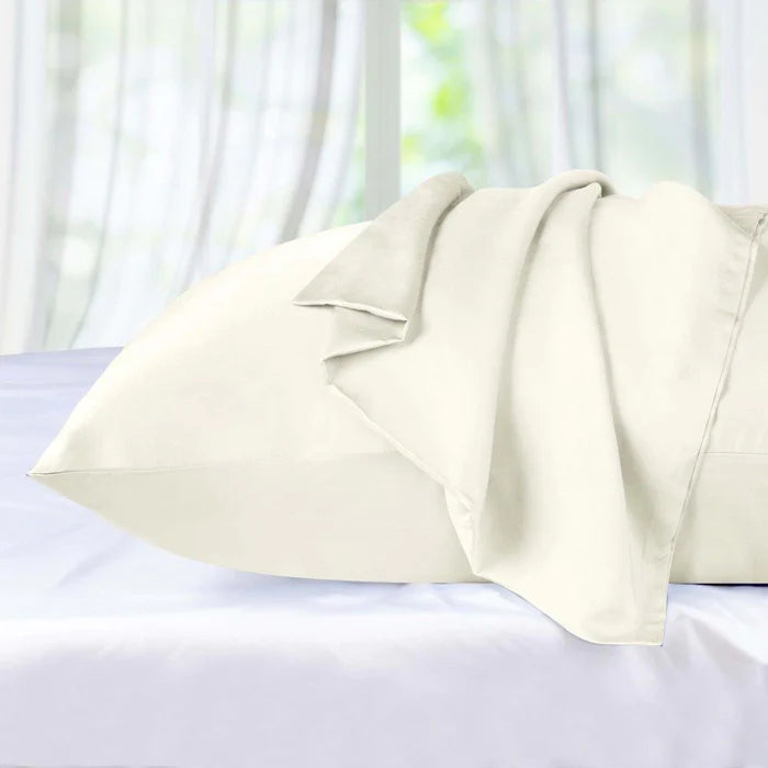 300 Thread Count Modal Beechwood Pillowcase Set - 2 Piece Soft & Breathable Bedding for a Comfortable Night's Sleep - Perfect for Home, Hotel, and Travel Use