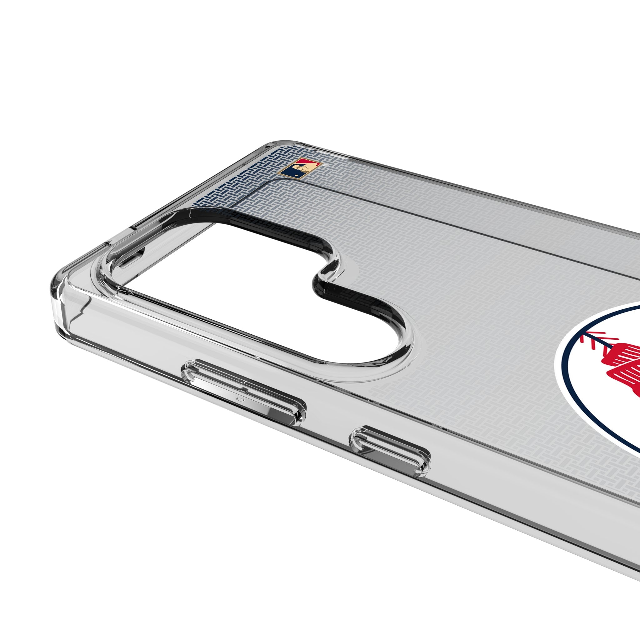 Boston Red Sox 1970-1975 Cooperstown Collection Linen Clear Phone Case for Samsung Galaxy - Vintage Baseball Fan Gift & Protective Cover for Everyday Use