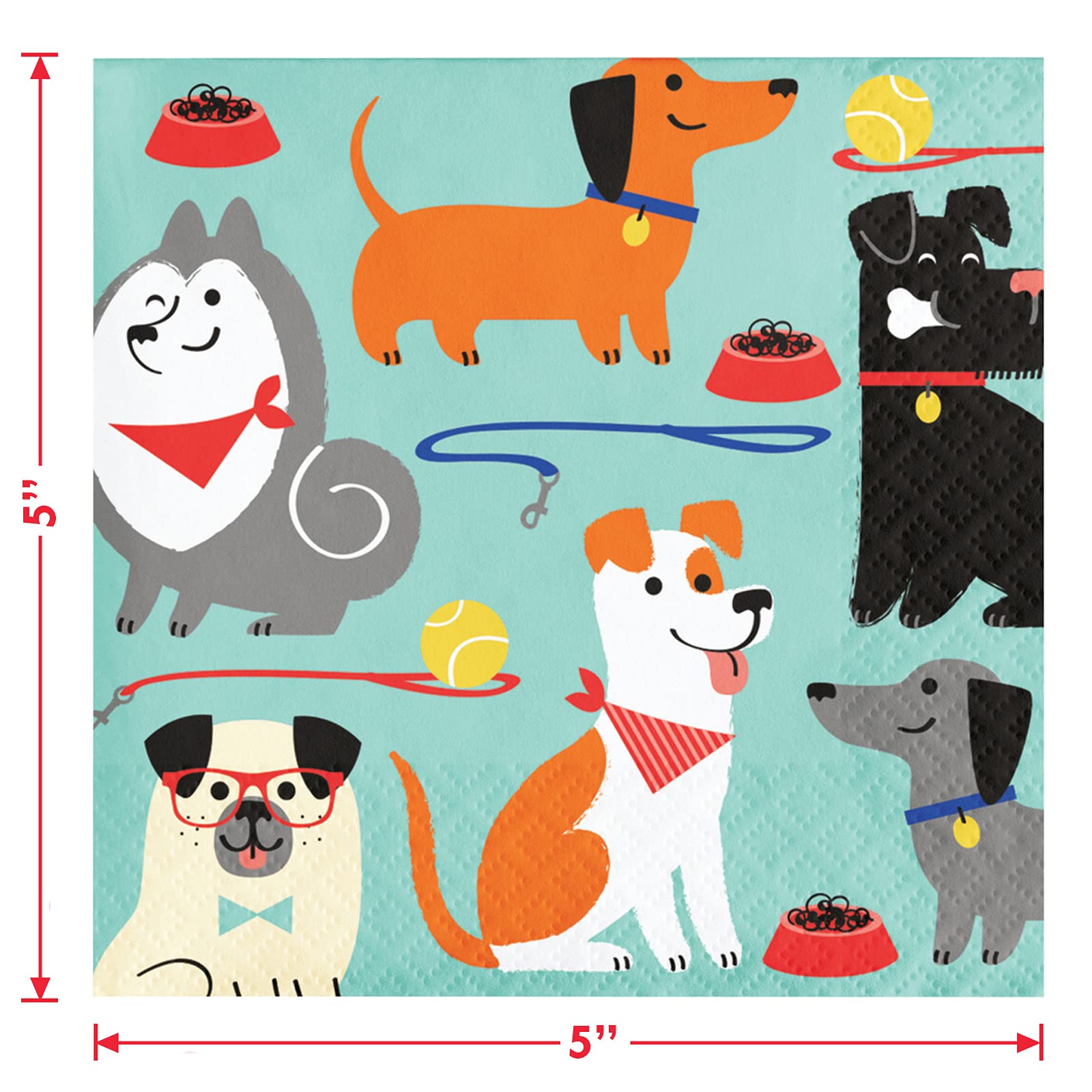 Dog Party Supplies Set - 16-Piece Puppy Shaped Paper Plates, Beverage Napkins & Forks for Dog Birthday Party, Puppy Themed Celebration & Kids' K9 Event | Perfect for Pet Birthday Decorations & Dog Lover Gatherings