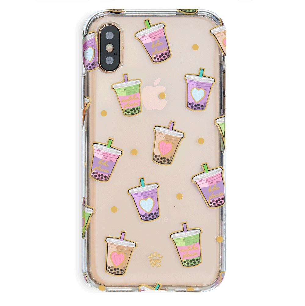 Premium Matcha Green Clear iPhone Case - Slim Protective Cover for iPhone 12/13/14/15 Pro Max - Eco-Friendly Scratch Resistant Phone Case for Daily Use, Work & Travel