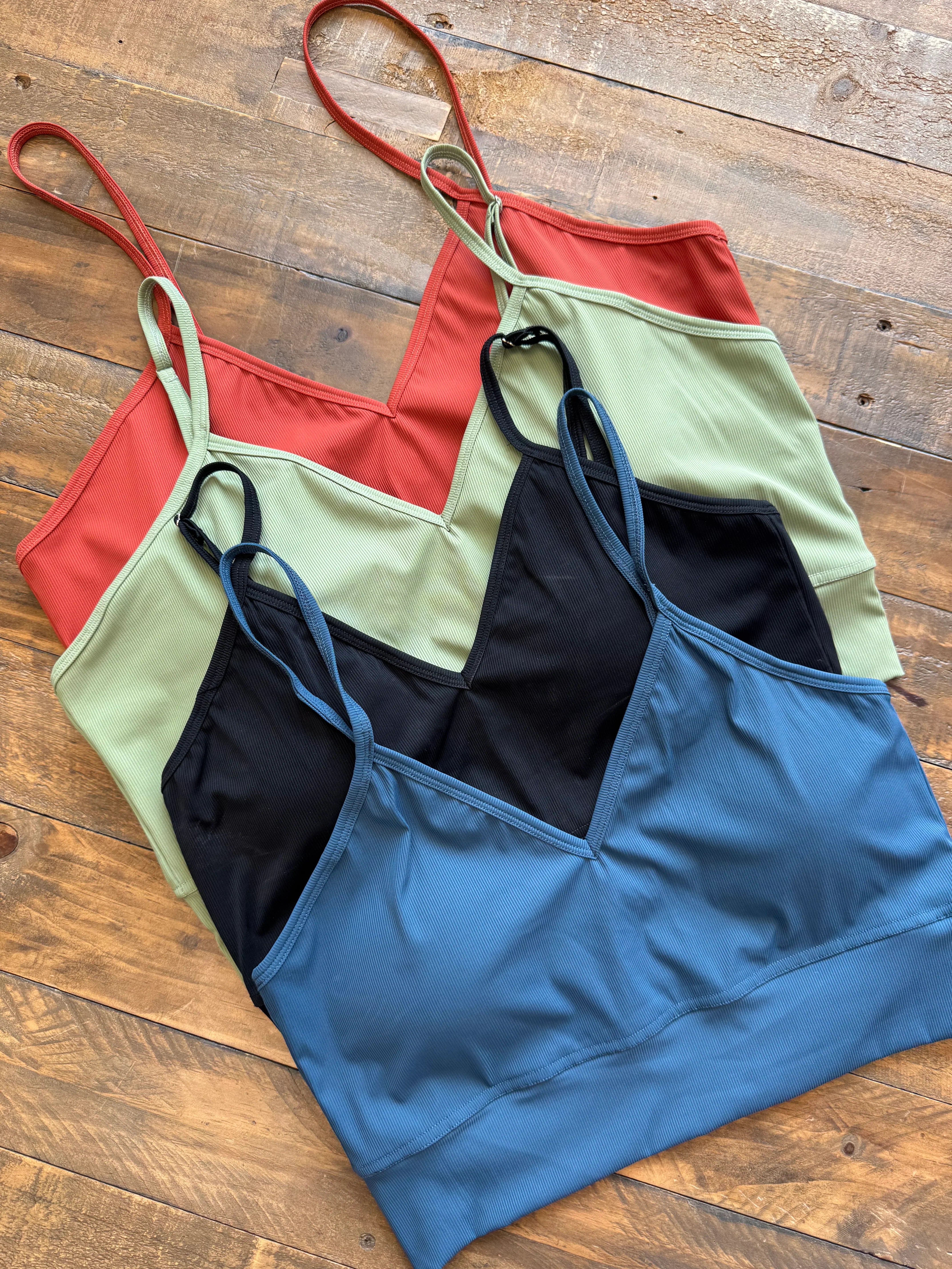 PREORDER: Devon Ribbed Bralette - 4 Colors | Comfortable Lace Trim Wireless Bra for Everyday Wear & Layering