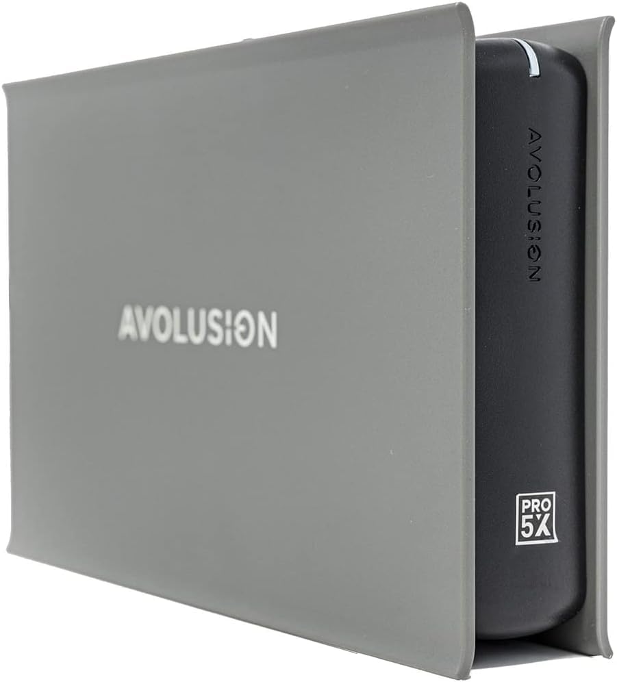 Avolusion PRO-5X 14TB USB 3.0 External Hard Drive (Grey) - High-Speed Storage for PC, Mac, Xbox - Perfect for Gaming, Backup & Media Storage (Renewed)