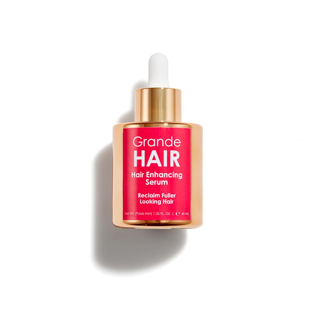 GrandeHAIR Enhancing Serum for Thicker, Fuller Hair - Natural Hair Growth Treatment for Women & Men - Perfect for Daily Use at Home or Salon