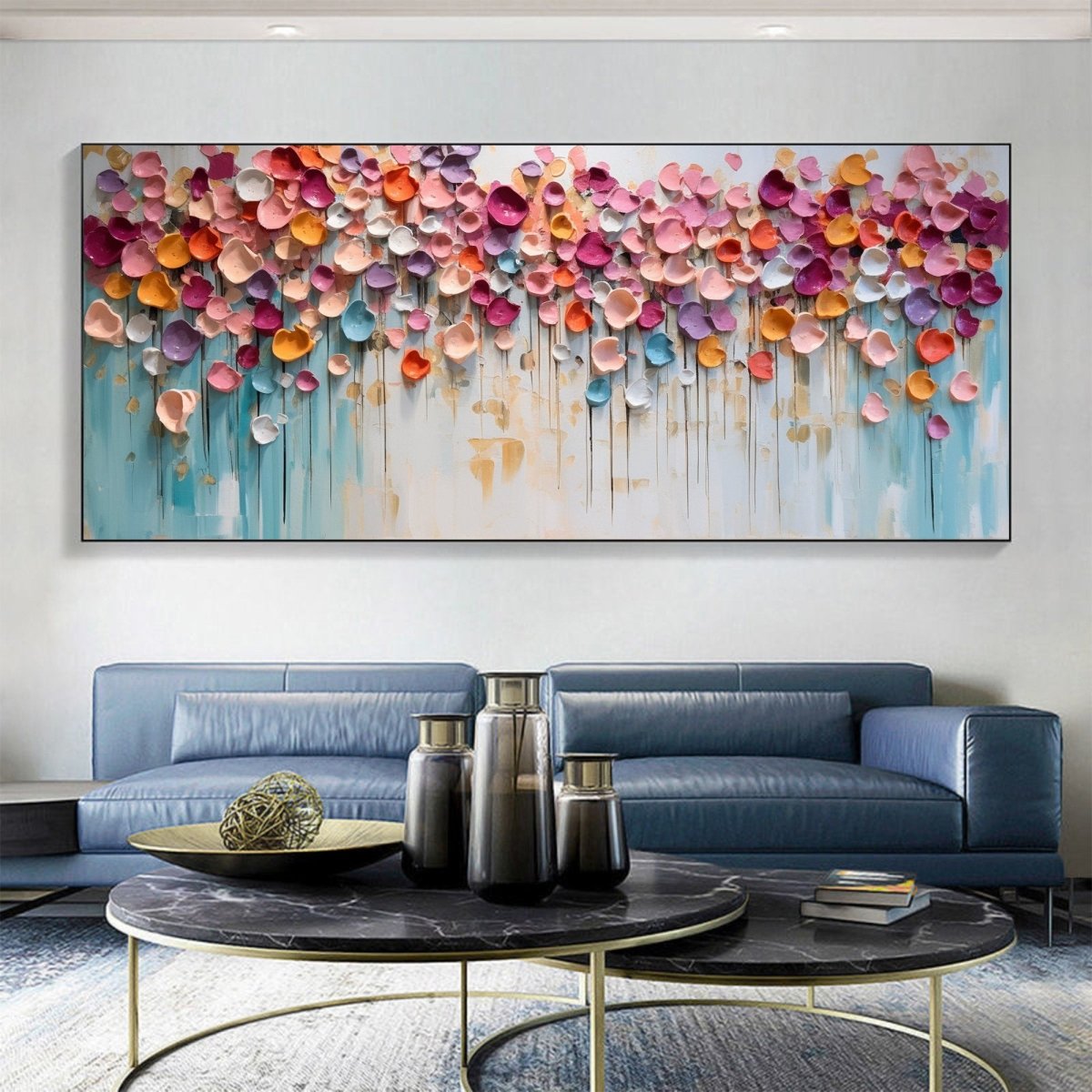 Field of Poppies Wall Art - Vibrant Floral Canvas Painting for Home Decor | Perfect for Living Room, Bedroom & Office