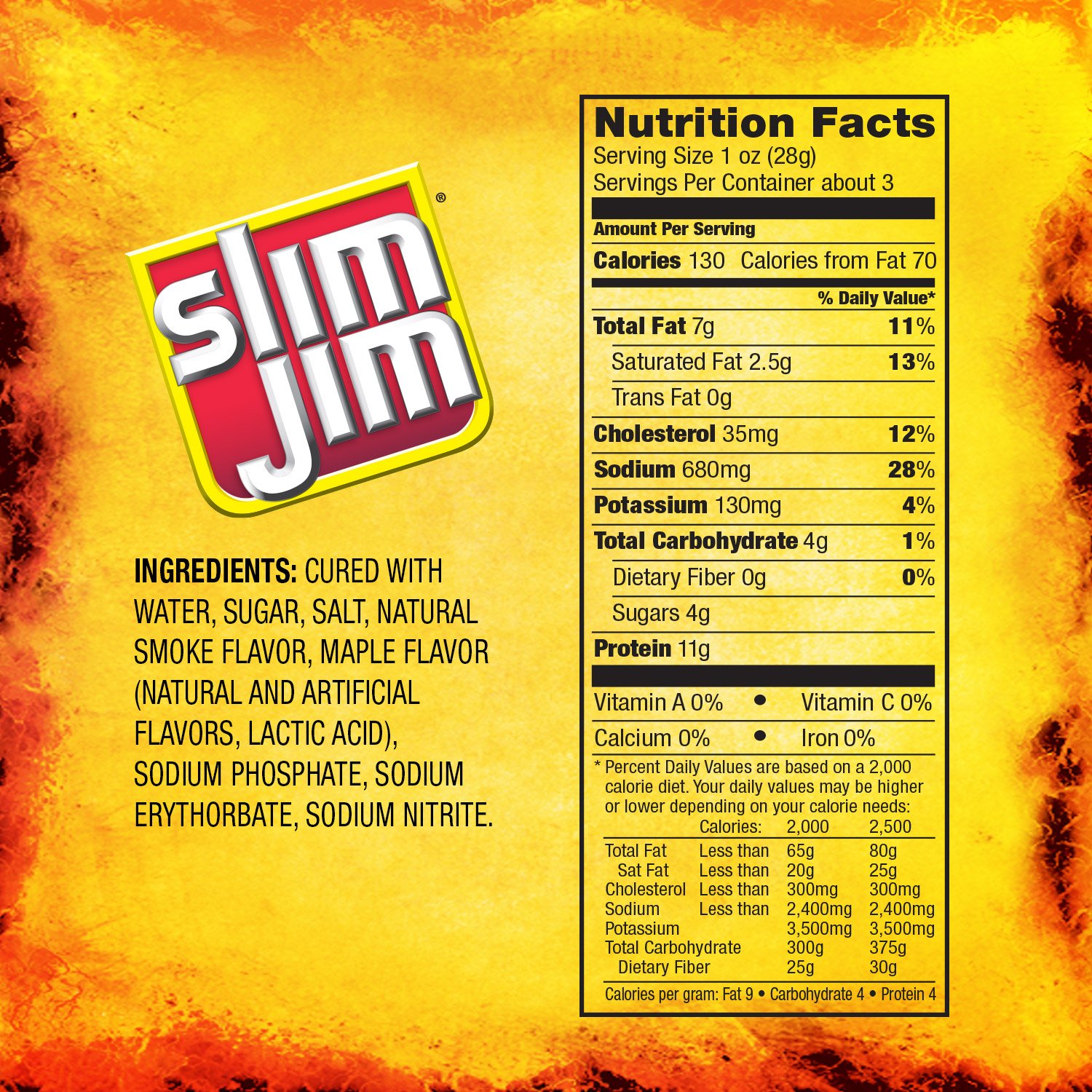 Slim Jim Bacon Jerky - Maple Flavor Meat Snacks (2.75 OZ) | High Protein, Low Carb Keto-Friendly Snack for School, Work, Travel & Outdoor Activities | Gluten-Free On-the-Go Food for Adults & Kids