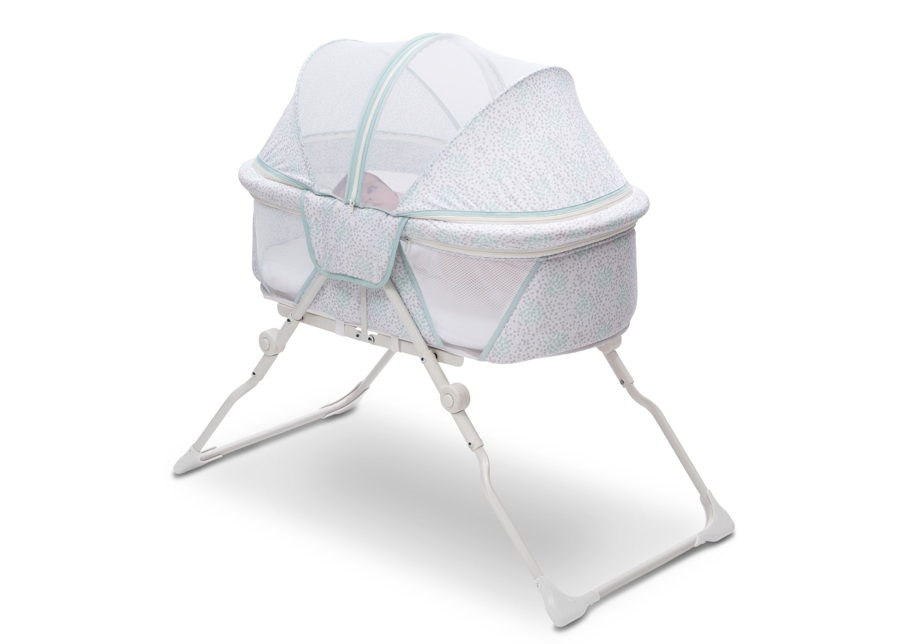 EZ Fold Ultra Compact Travel Bassinet - Portable Baby Crib for Newborns & Infants - Perfect for Airplane, Car, and Hotel Use