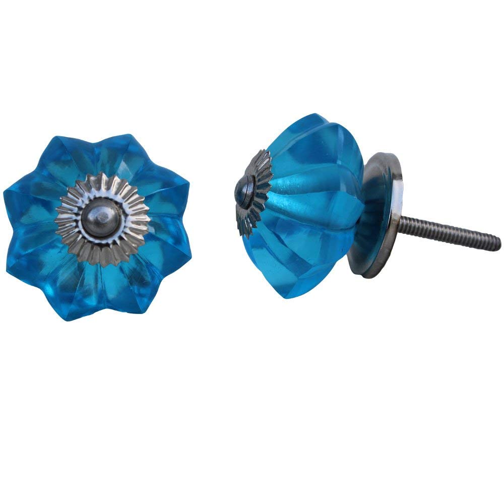 10-Pack Multicolor Glass Cabinet Knobs - Vintage Round Drawer Pulls for Kitchen Cabinets, Dressers & Doors - Durable & Stylish Hardware for Home Decor & Furniture Upgrade