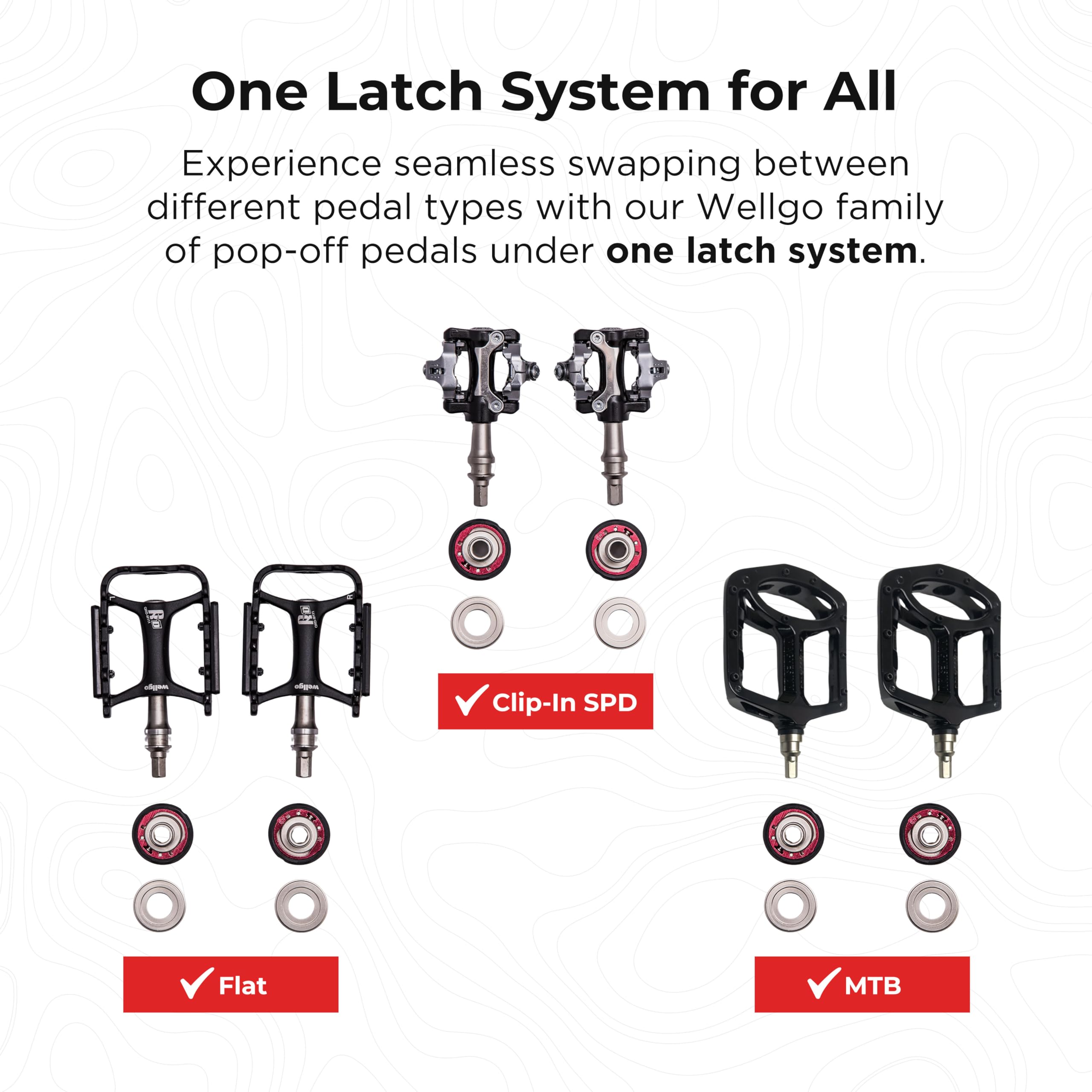 Flat Bike Pedals & 1