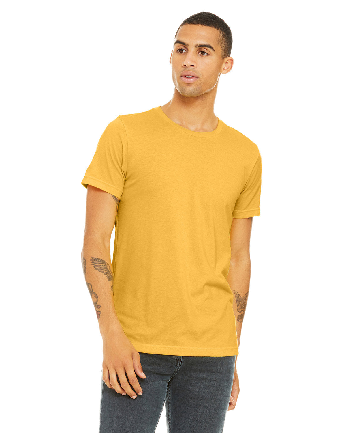 Bella + Canvas 3001CVC Unisex Heather CVC Crew Neck T-Shirt - Soft Cotton Blend Tee for Men & Women - Perfect for Casual Wear, Screen Printing & Everyday Outfits