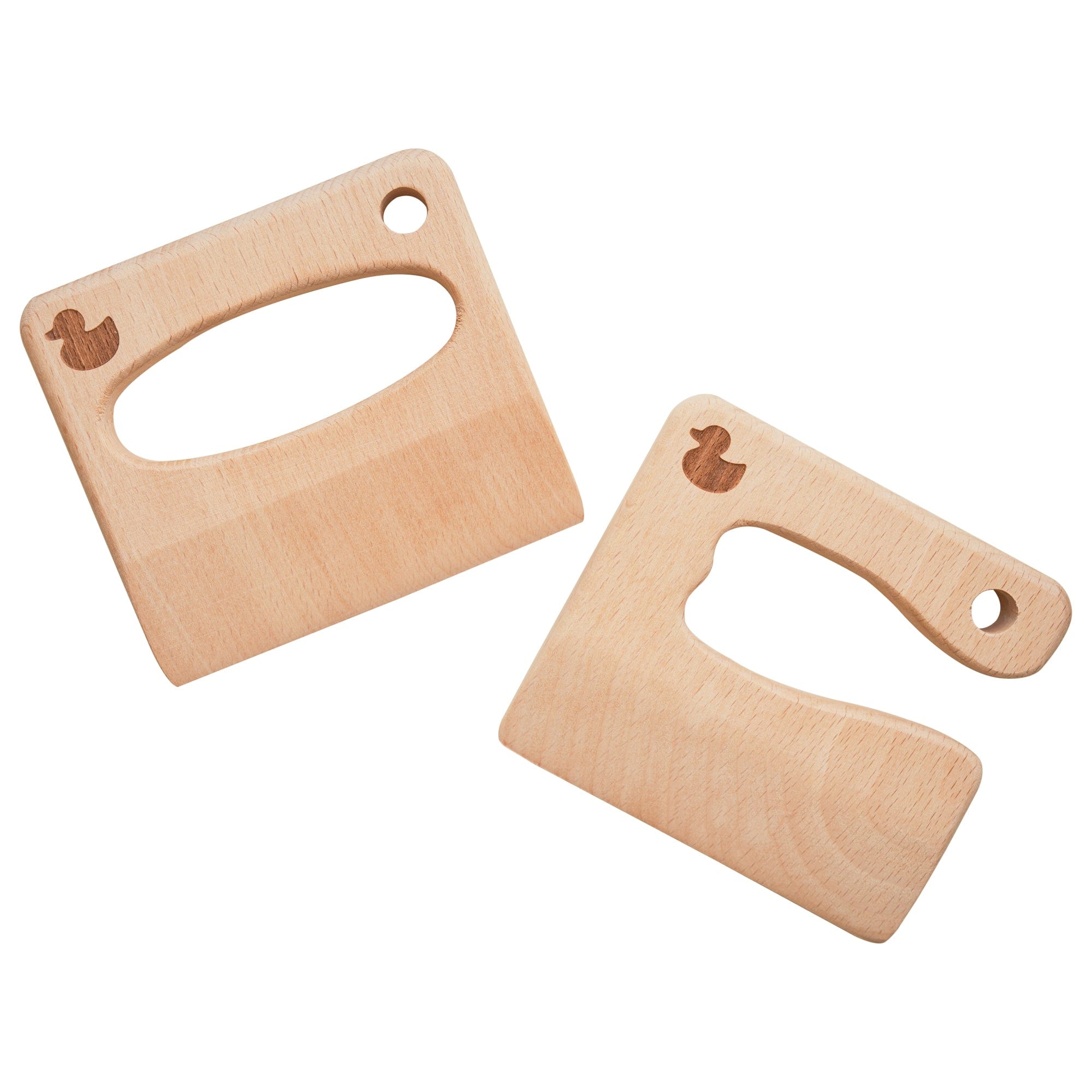 Safe Wooden Kids Knife Set for Cooking & Play - Montessori Learning Toy for Toddlers - Perfect for Pretend Play & Real Food Prep in Kitchen