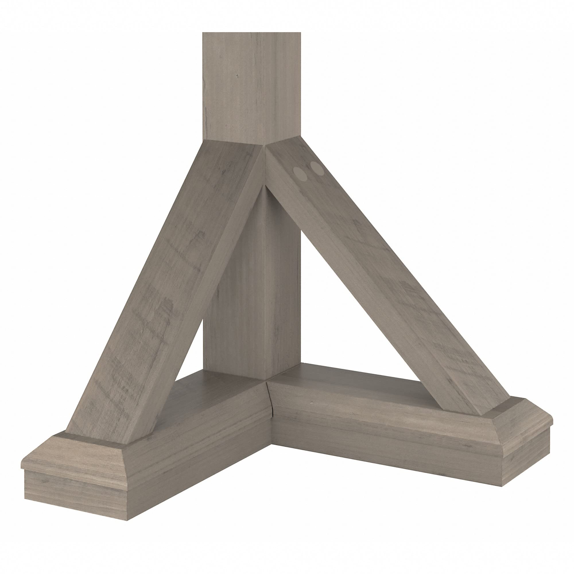 Bush Furniture Homestead 60W Farmhouse L-Shaped Desk in Driftwood Gray - Rustic Home Office Desk for Small Spaces, Gaming & Remote Work