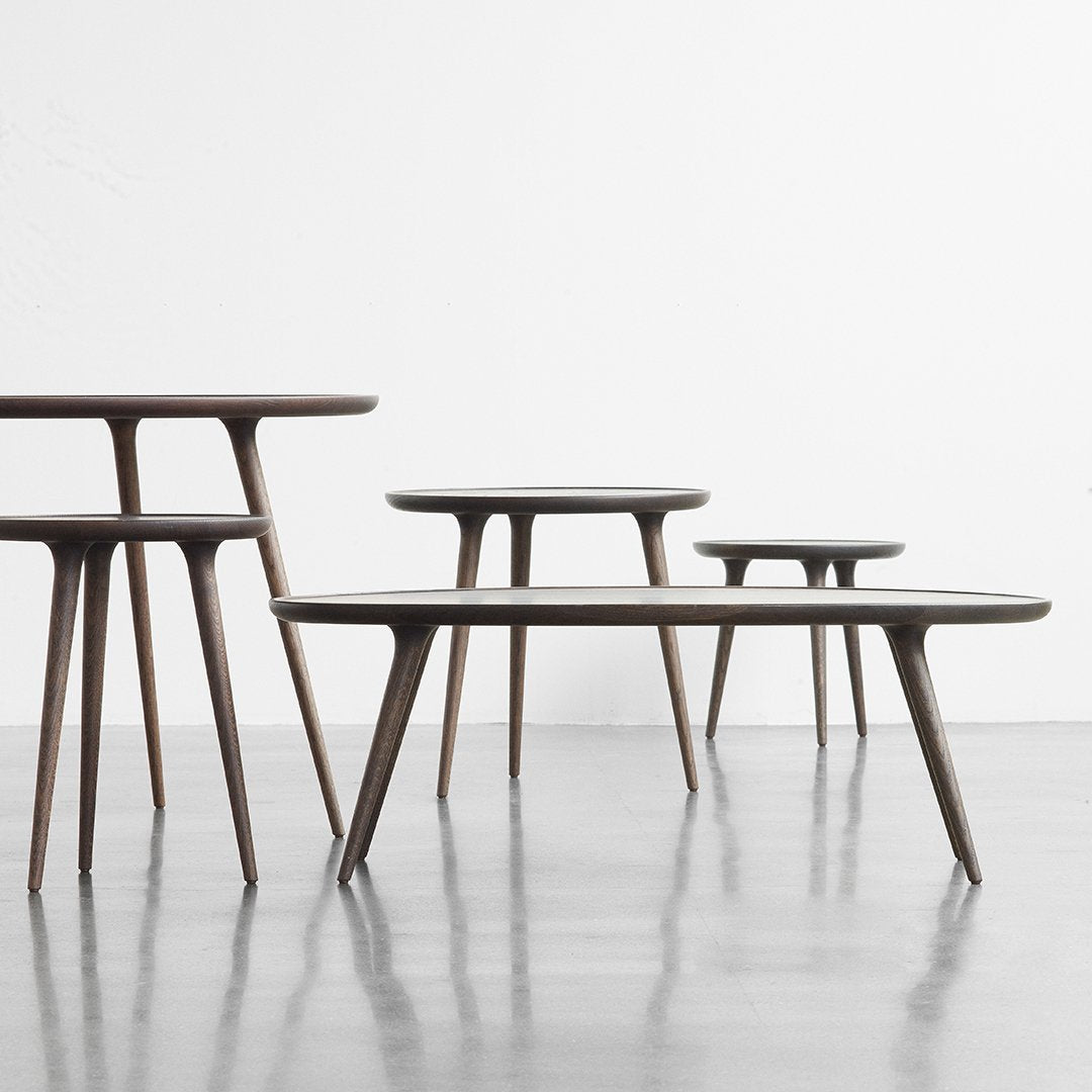 Modern Accent Cafe Table - Small Round Side Table for Living Room, Bedroom, Patio - Perfect for Coffee, Books & Decor