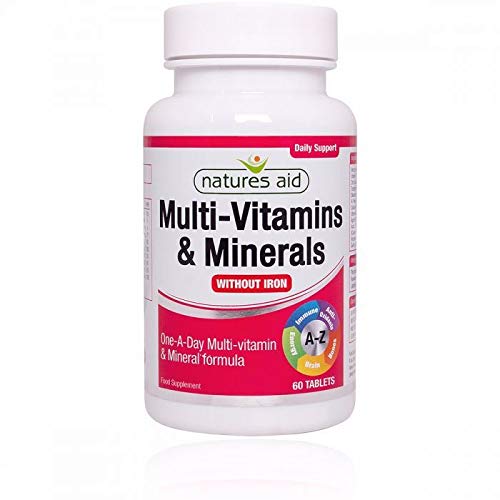 Premium Multivitamin & Mineral Supplement (Iron-Free) - 60 Tablets per Bottle, 4 Pack for Daily Wellness Support - Ideal for Adults, Seniors & Active Lifestyles