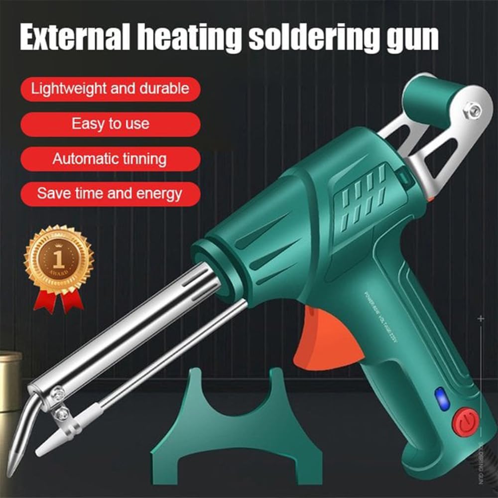 60W Multi-Function Soldering Iron Kit with 5-Piece Accessories - Professional External Heating Soldering Gun for Electronics Repair, Welding & DIY Projects - Perfect for Home, Workshop & Circuit Board Fixing