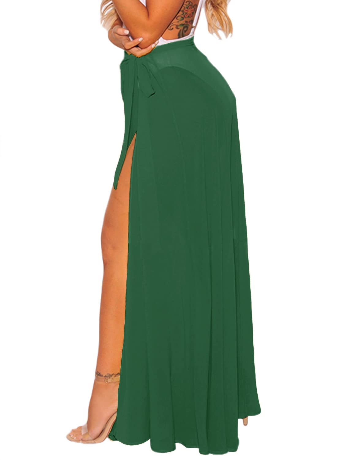 OmicGot Women's Beach Cover Up - Flowy Sarong Wrap Maxi Skirt for Swimwear | Perfect for Poolside, Vacation & Summer Outfits