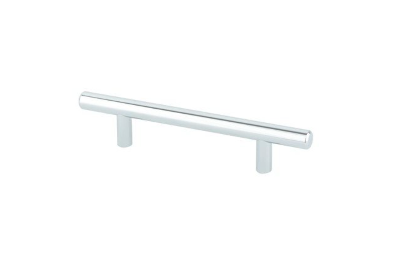 Polished Chrome Round T-Bar Cabinet Knobs and Drawer Pulls - Modern Hardware for Kitchen Cabinets, Dressers & Furniture Upgrades
