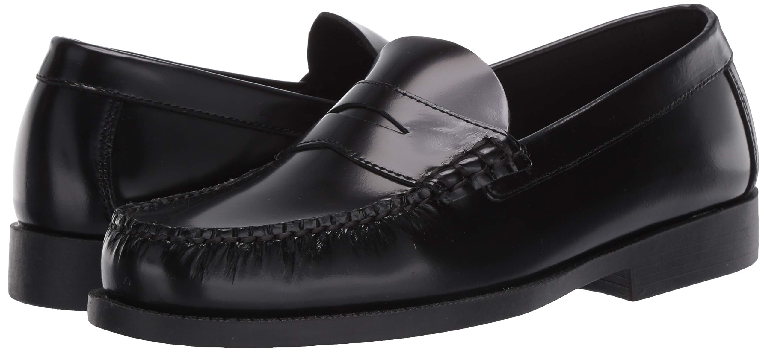 Men's Classic Black Penny Loafers Size 9 - Comfortable & Stylish School & Office Shoes for Professional & Casual Wear