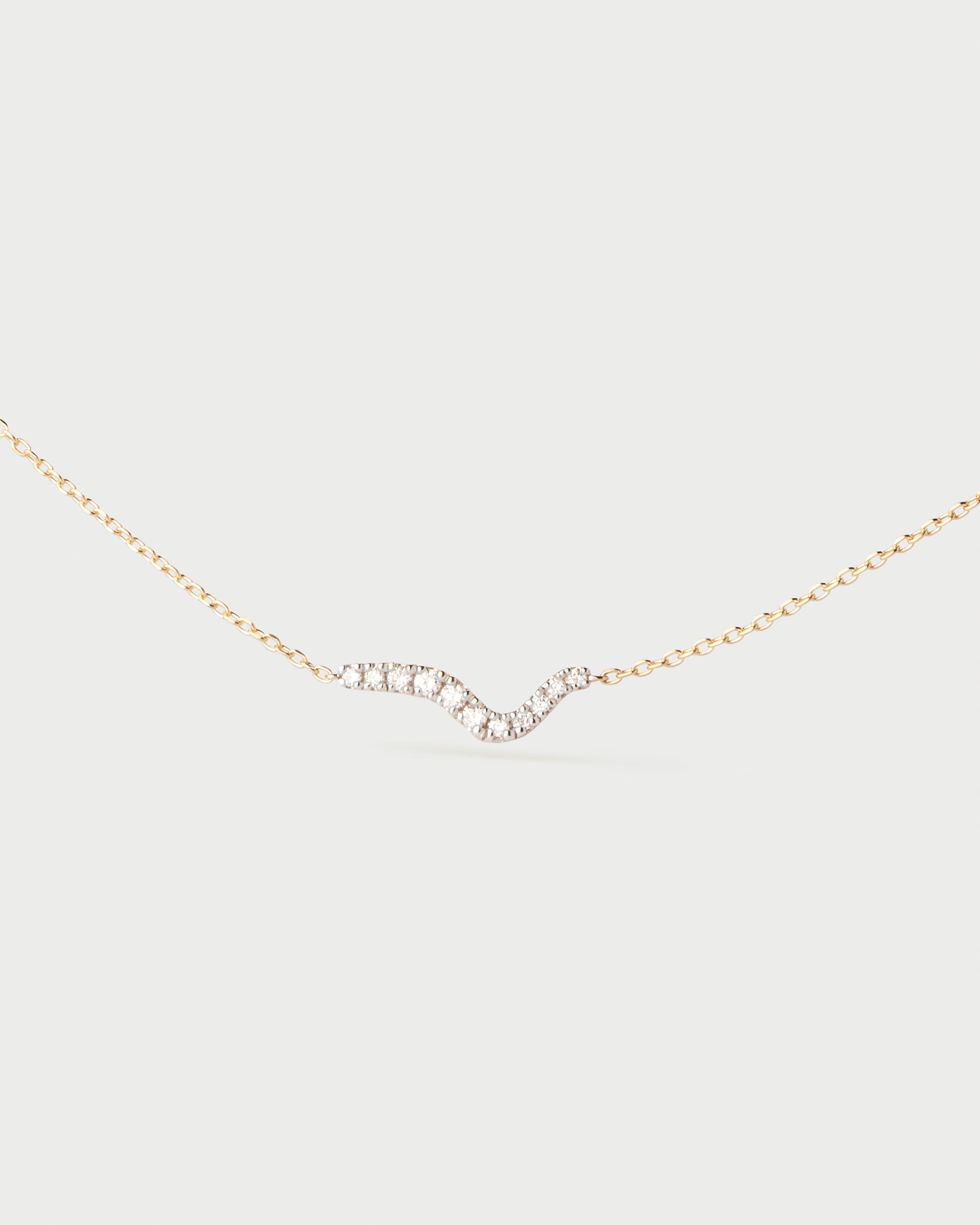 Elegant Diamond & Gold Flow Necklace for Women - Perfect for Weddings, Parties & Special Occasions