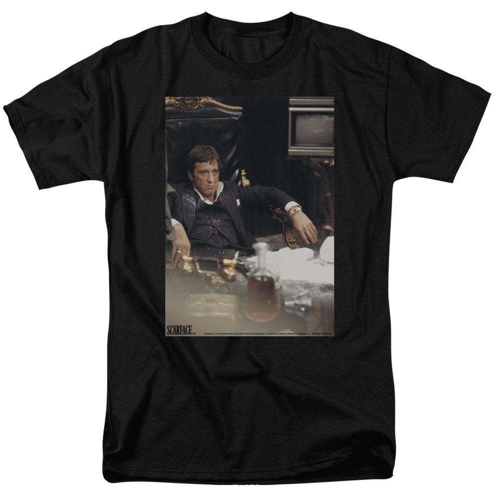 Scarface 1983 Movie Tony Montana Gangster Crime Drug T-Shirt - Vintage Al Pacino Film Tee for Men & Women - Perfect for Movie Nights & Gangster Theme Parties