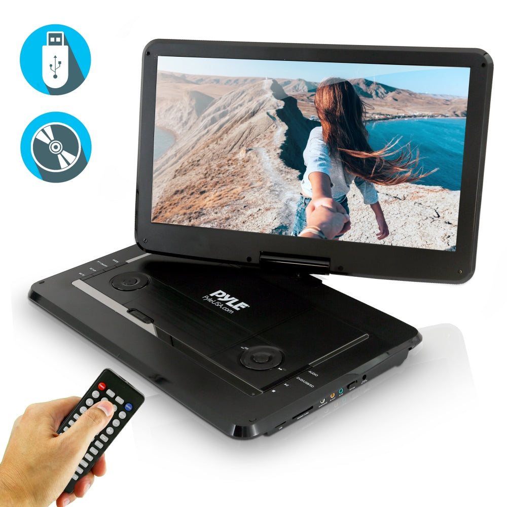 Portable CD/DVD Player with Built-in Speakers - Compact Disc Player for Car, Home & Travel | Perfect for Road Trips, Kids Entertainment & Vintage Music Lovers