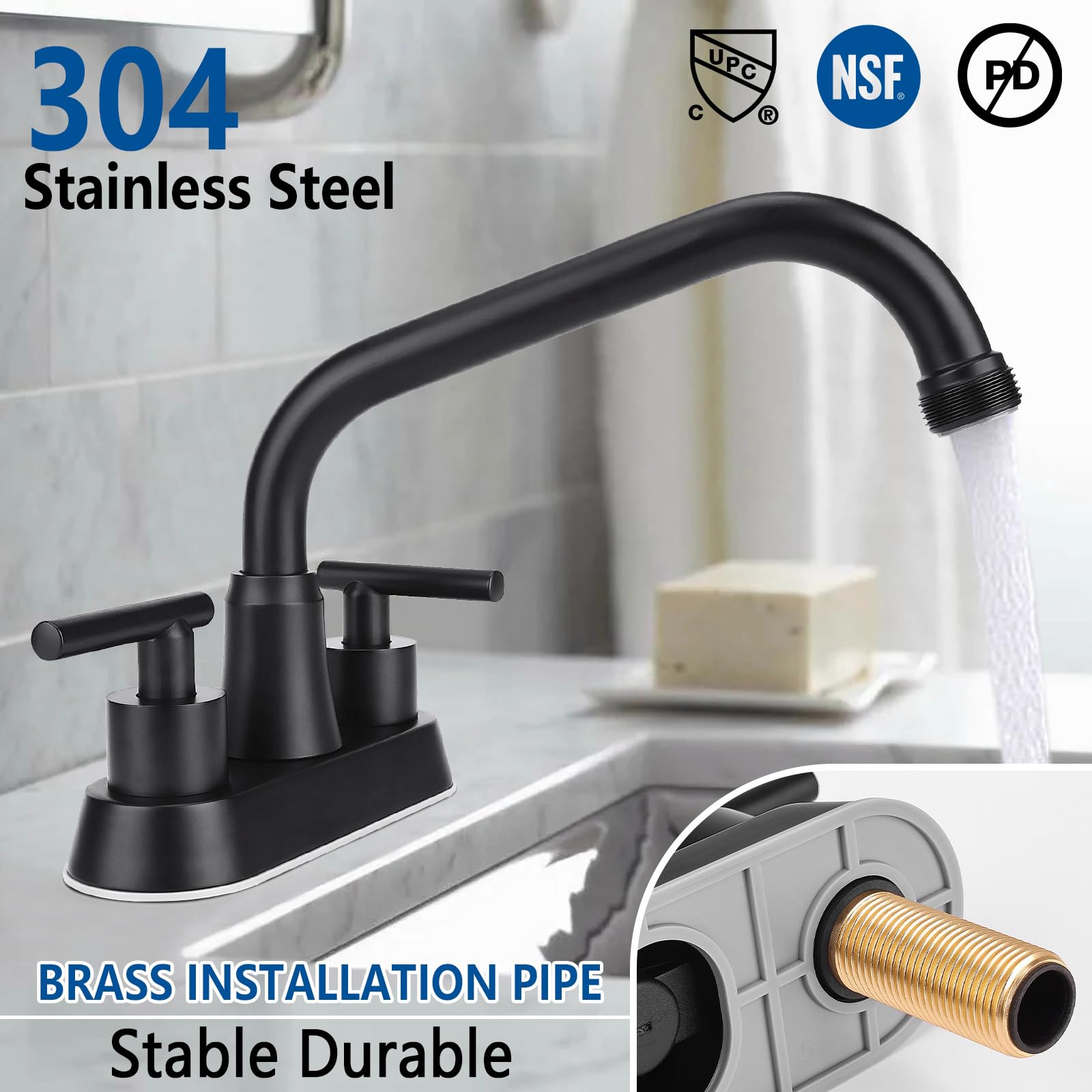 Heavy Duty Laundry Sink Faucet with 3/4